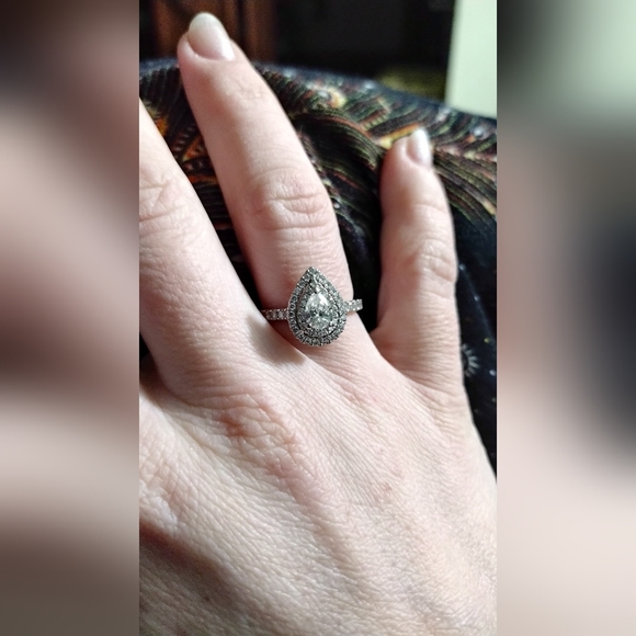 14k sz 7 Vera Wang Love engagement ring - Picture 7 of 16